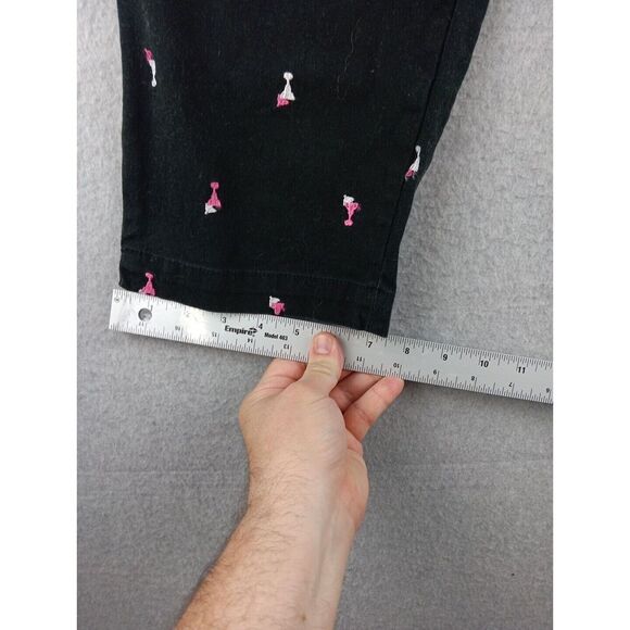 White Stag Capri Pants cocktail, martini, margarita beachy Embroidered Size 12 - Picture 4 of 7